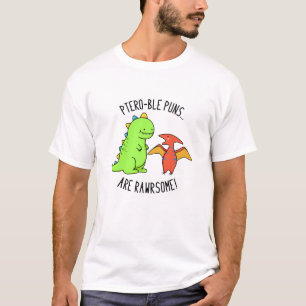 Camiseta Os Peitos De Ptero São Engraçados Dinossauro Engra