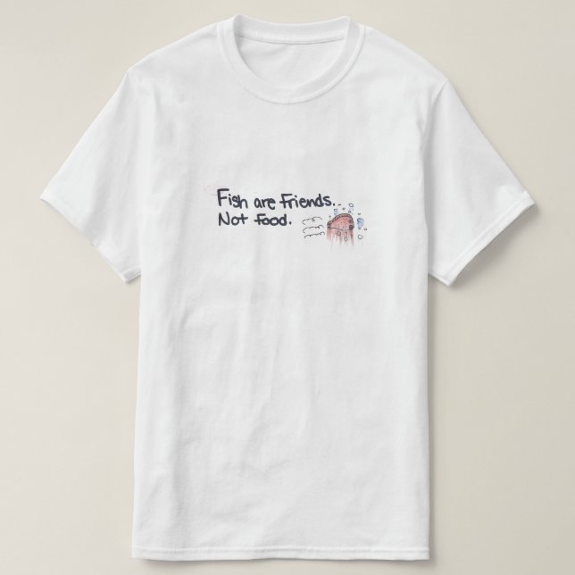 Camiseta Os peixes são amigos, não comida! Zazzle Brasil