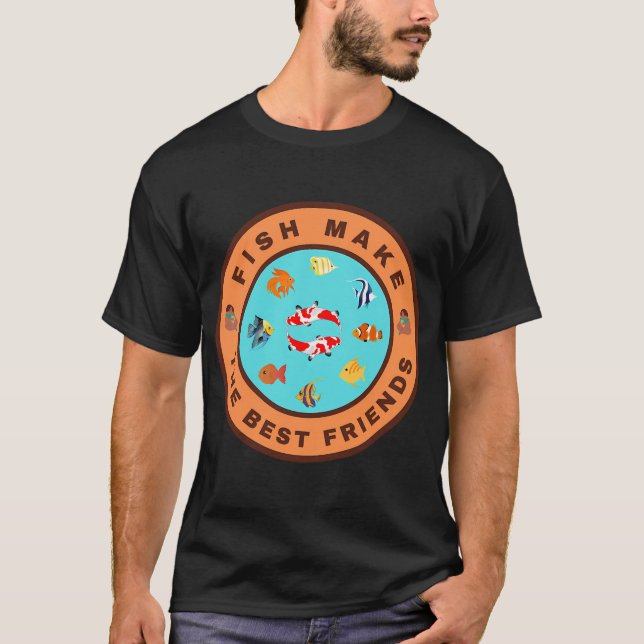 Camiseta Os peixes são os melhores amigos (Frente)