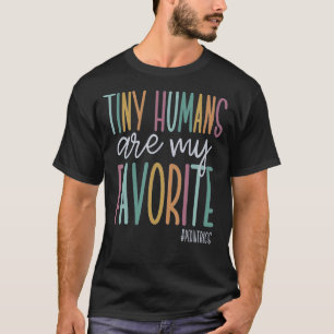 Camiseta Os Pequenos Humanos São Os Meus Pediatria Favorito