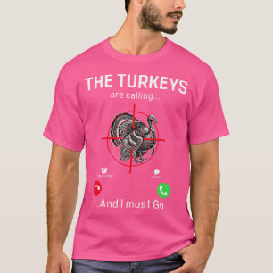 Camiseta Os Perus Caçadores Da Turquia Engraçados Estão A C