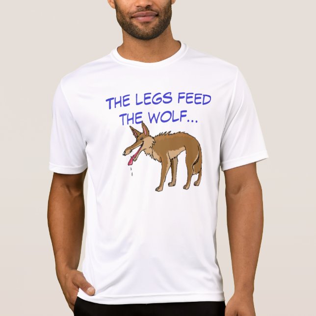 Camiseta Os pés alimentam o lobo (Frente)