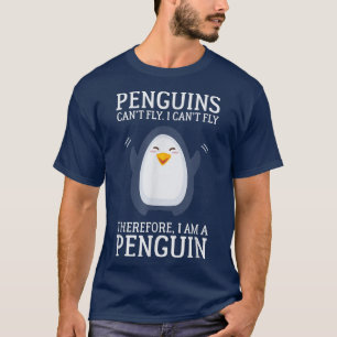 Camiseta Os Pinguins Não Podem Voar Eu Não Posso Voar Porta