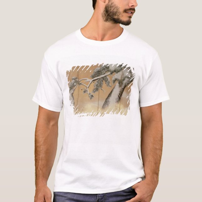 Camiseta Os pinhos sob a neve (Frente)