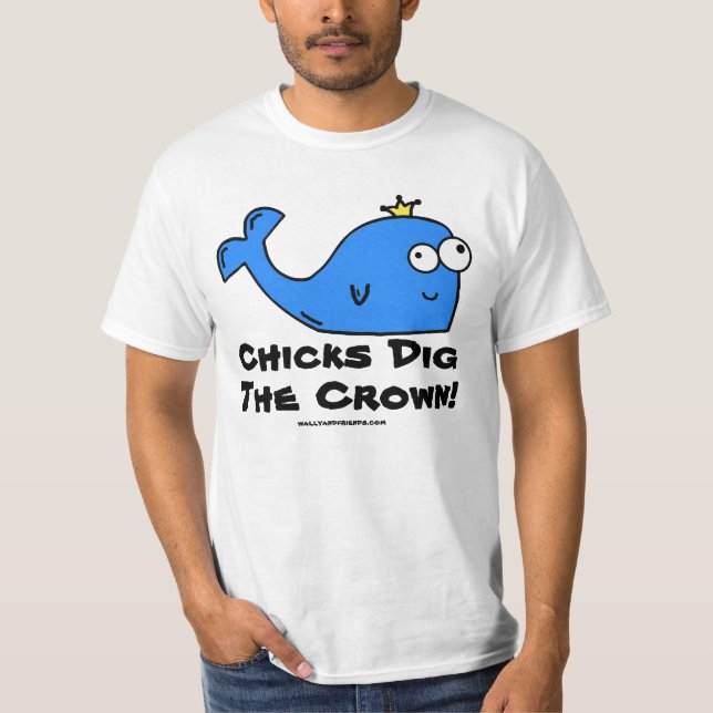 Camiseta Os pintinhos escavam a coroa! (Frente)