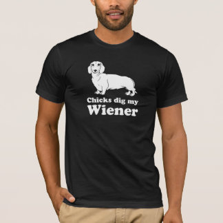 Camiseta Os pintinhos escavam meu Wiener