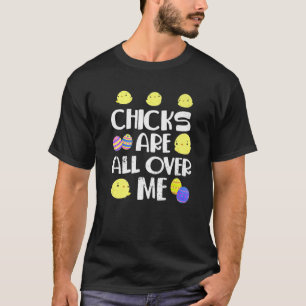 Camiseta Os pintinhos Estão Em Mim Páscoa Dia Engraçado