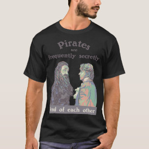 Camiseta Os piratas gostam frequentemente uns dos outros