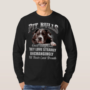 Camiseta Os Pitbulls Adoram Cachorro Pitbull, Funerário