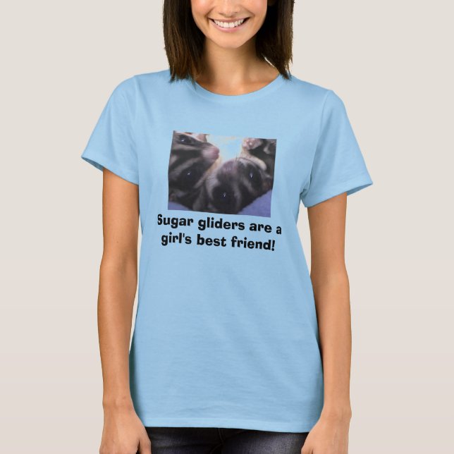 Camiseta Os planadores de açúcar são um gênio. (Frente)