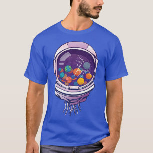 Camiseta Os planetas são os astros astronautas astronautas 