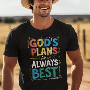 Camiseta Os planos de deuses Designs divinos são sempre os 