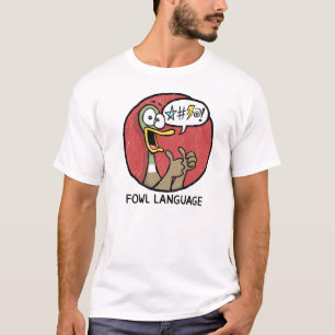 Camiseta Os polegares da língua da galinha levantam a