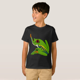 Camiseta Os polegares levantam o sapo