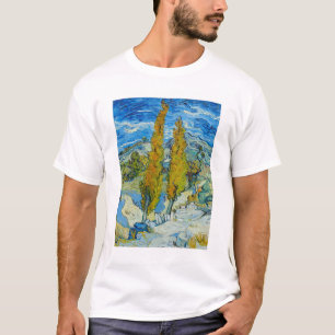 Camiseta Os Poplars no Santo Remy 1889 por Vincent van Gogh