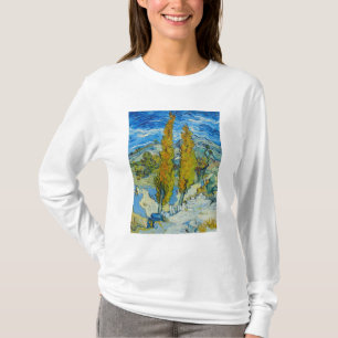 Camiseta Os Poplars no Santo Remy 1889 por Vincent van Gogh