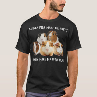 Camiseta Os Porcos Da Guiné Me Fazem Humanos Felizes Me Mac