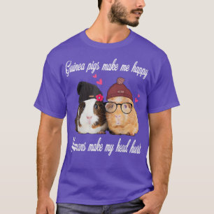 Camiseta Os Porcos Da Guiné Me Fazem Humanos Felizes Me Mac