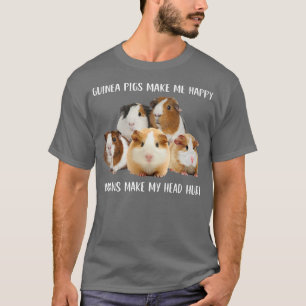 Camiseta Os Porcos Da Guiné Me Fazem Humanos Felizes Me Mac