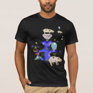 Camiseta os porcos escapam, explodindo o mundo
