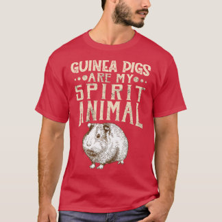 Camiseta Os Porcos-guineis São O Meu Espírito Animal 1