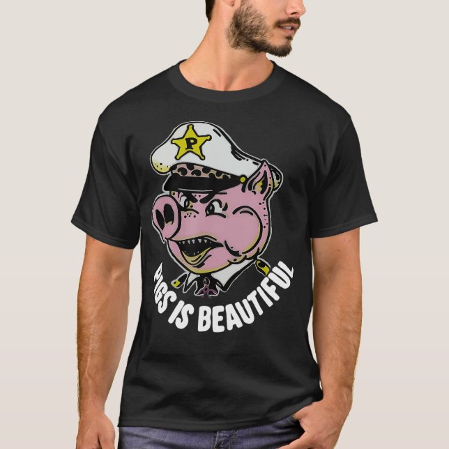 Camiseta os porcos são belos porqueiros (Frente)