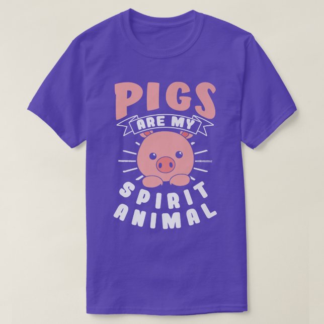Camiseta Os Porcos São O Meu Prêmio De Animais Espirituosos (Frente do Design)