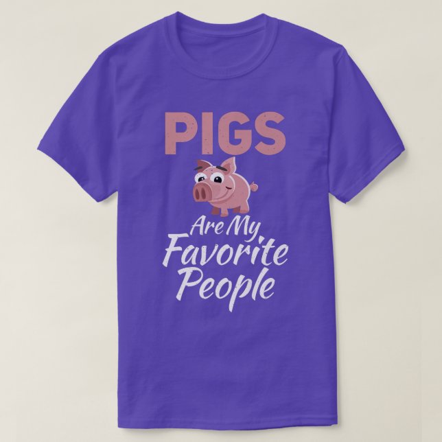 Camiseta Os porcos são os meus favoritos Pessoas Proprietár (Frente do Design)