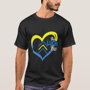 Camiseta Os Poucos Afortunados Coração Laço Três Flexas Par