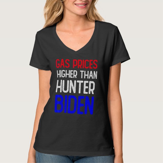 Camiseta Os Preços Do Gás São Mais alto Que A Gasolina Funn (Frente)