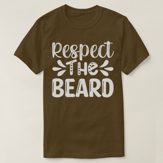 Camiseta Os Presentes Engraçados Respeitam A Barba 1 (Frente do Design)