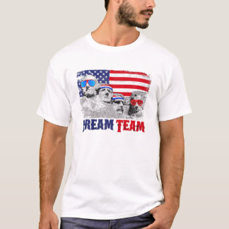 Camiseta Os Presidentes Da Equipe Dream Monte Rushmore 4 De