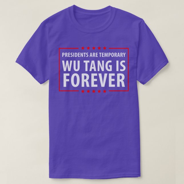 Camiseta Os presidentes são temporários. Wu é Forever Hoodi (Frente do Design)