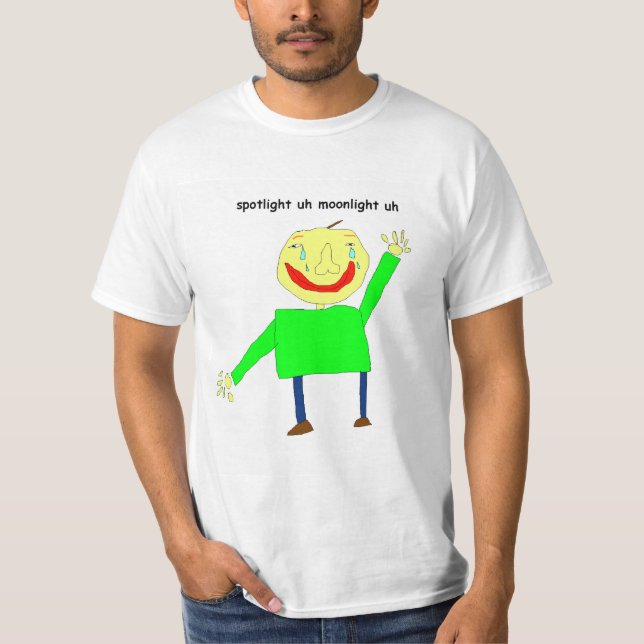 Camiseta Os princípios de Baldi no luar (Frente)