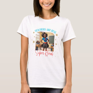 Camiseta Os professores são verdadeiros heróis Dia de Aprec
