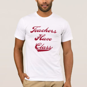 Camiseta Os professores têm o vermelho da classe