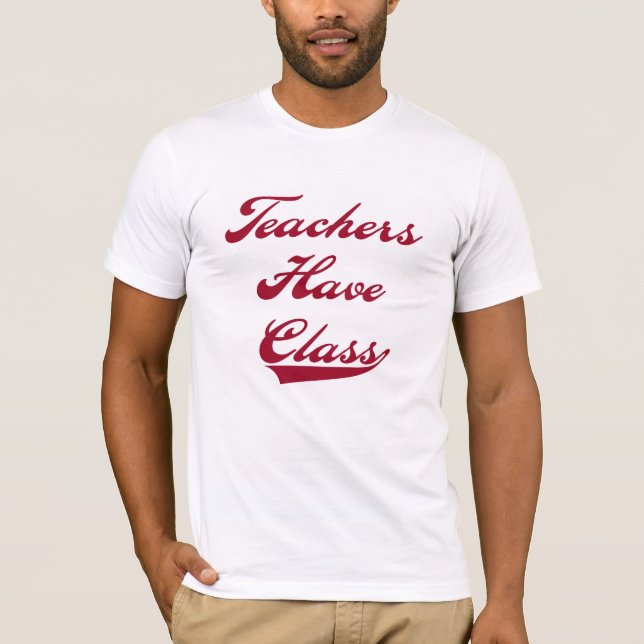 Camiseta Os professores têm o vermelho da classe (Frente)
