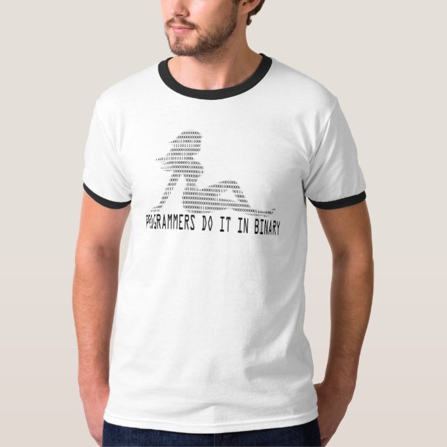 Camiseta Os programadores fazem-no binário (Frente)
