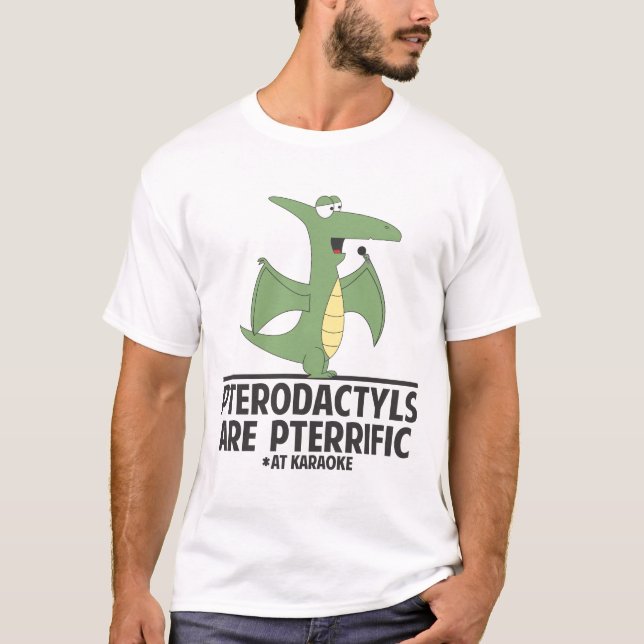 Camiseta Os Pterodactyls são Pterrific (Frente)