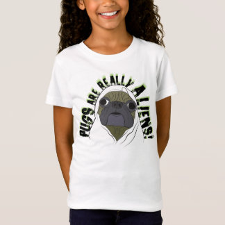 Camiseta os pugs são realmente aliens