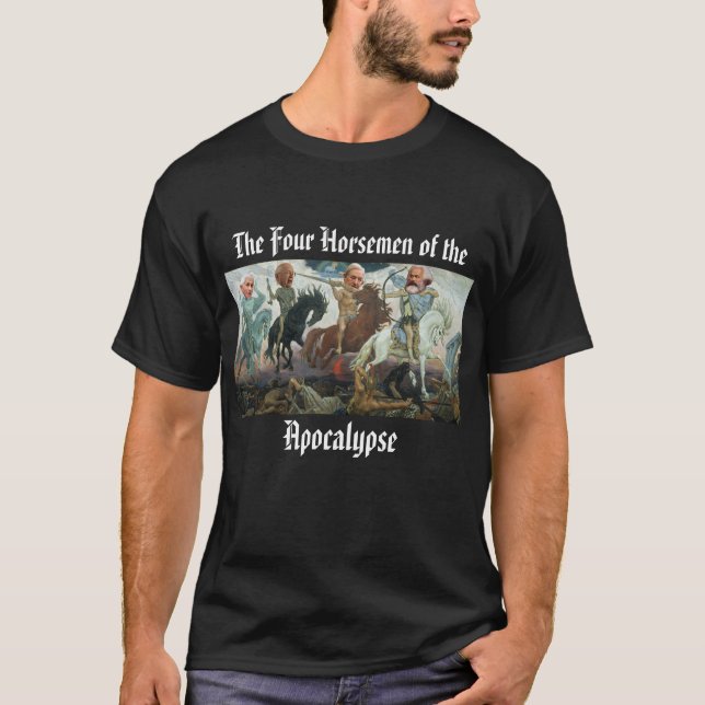 Camiseta Os Quatro Cavaleiros do Apocalipse (Frente)