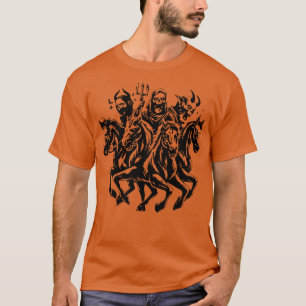 Camiseta Os Quatro Cavaleiros do Apocalipse Zombie