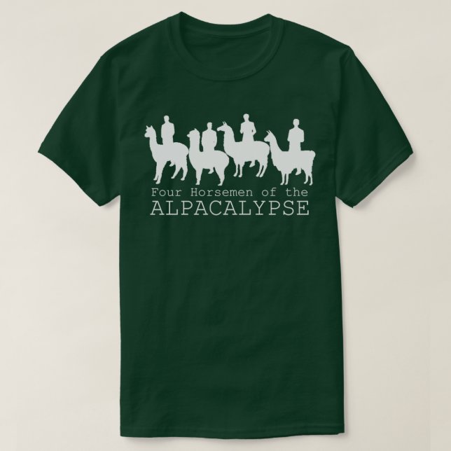 Camiseta Os Quatro Cavalos do Alpacalipse (Frente do Design)