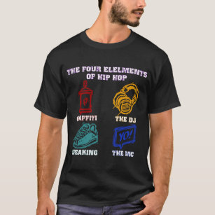 Camiseta Os quatro elementos de Hip Hop
