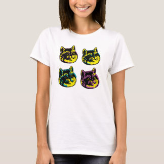 Camiseta Os Quatro Gatinhos Gatos De Arte Pop