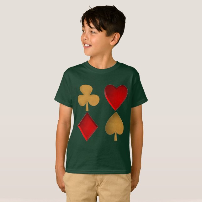 Camiseta Os quatro naipes (Frente Completa)