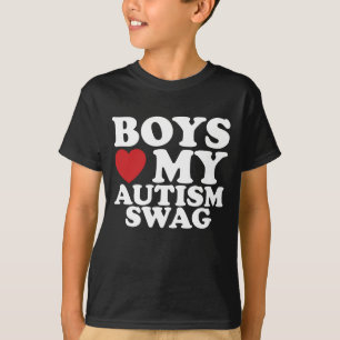 Camiseta Os Rapazes Amam a Minha Consciência do Autismo Swa