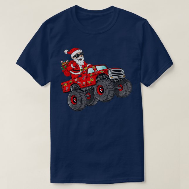 Camiseta Os Rapazes do Monstro do Natal Santa Claus (Frente do Design)