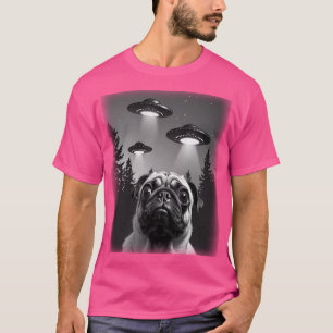 Camiseta Os Raptos De Alienígenas Do Bulldog Francês Selfia