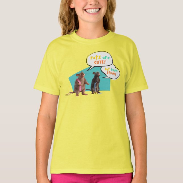 Camiseta Os Ratos São Bonitos Mas Um Pouco Cheirosos (Frente)